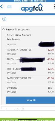 Copy of ridiculous fees