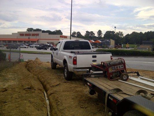 Sprinkler repair at The Home Depot