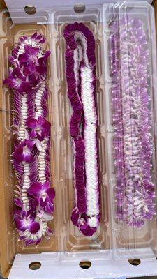 Graduation Leis Available all season! Rolling inventory, specific designs available 2-3 days notice.