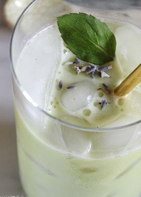 Iced- Matcha Green Tea W/ Lavender