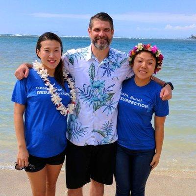 Congrats to Jihye and Isabelle on their baptism at Ala Moana Beach Park!