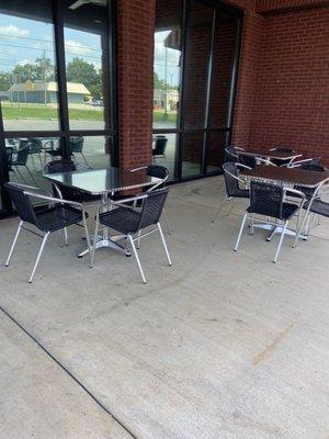 Outside seating