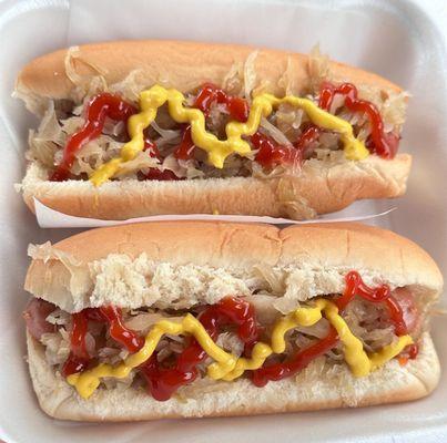 Kraut Dogs with Ketchup and Mustard - January 12, 2024