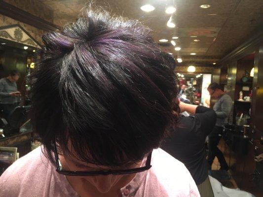 Check out the cool violet highlights!