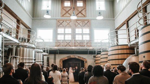 Stone Tower Winery Ceremony Photo