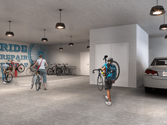 Bike Storage | Oak Row Apartments