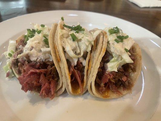 Corned beef tacos