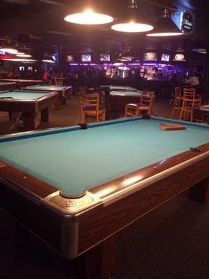 A plethora of billiard tables