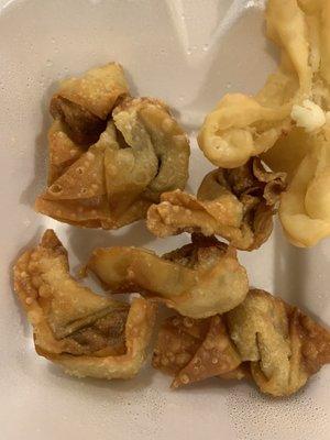 Fried wontons with pork. Dry dry dry and the pork could've been an eraser. That's how bad they were.