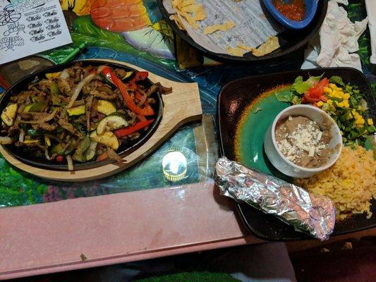 Beef fajitas