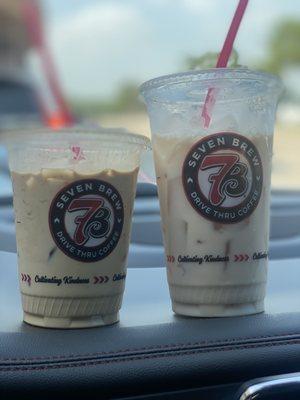 Chai Tea and specialty Irish cream iced coffee