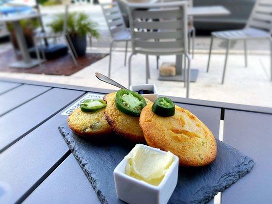 Close-Up Jalapeño Corn Muffins!