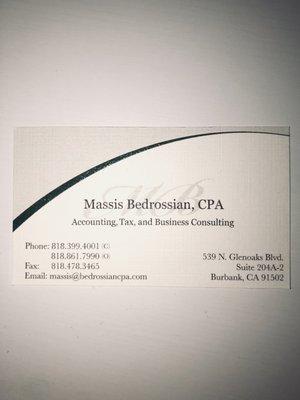 Massis Bedrossian, CPA