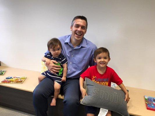 Dr. Spencer and two happy patients!