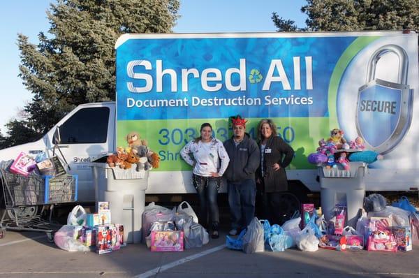 Another wonderful year for Shred-All and another trip to The Children's Hospital of Denver...