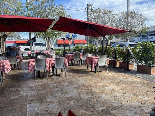 Outdoor eating area