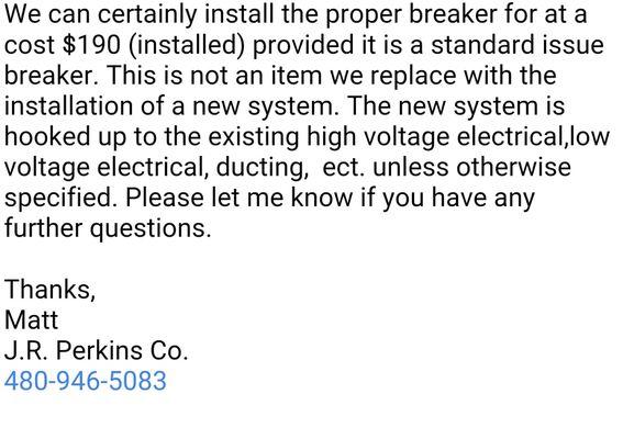 It seems for $190 they will pretend to be electricians. Matt said they won't help me :(