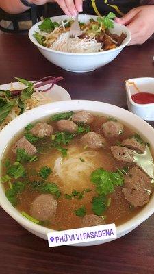 Meatball pho