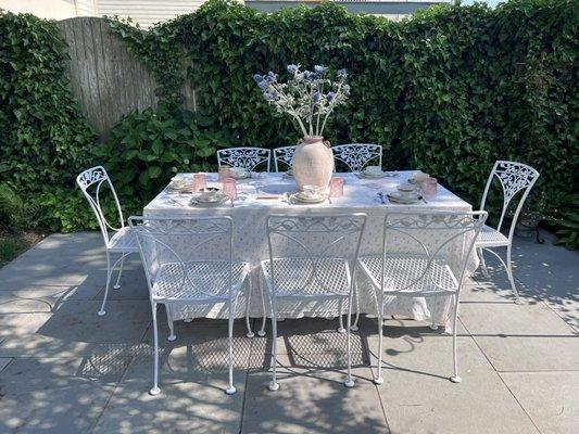 the cutest afternoon tea set up!