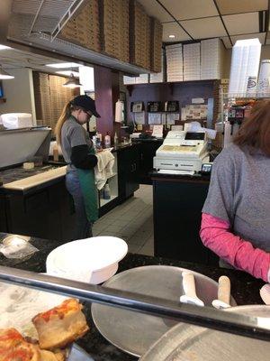 Clean open kitchen, hard working employees- worth a visit!!