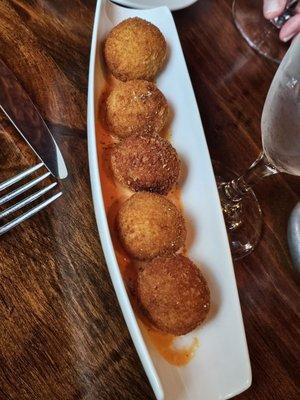 Crayfish croquettes.  Fresh and excellent