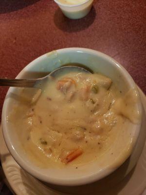 Cup of New England Clam Chowder