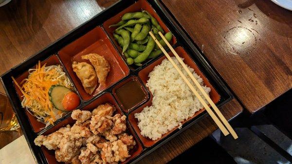 Chicken karaage bento box