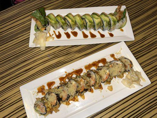 Crispy Eel Super Signature Roll & Shrimp Tempura Special Roll