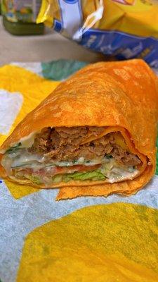 Steak and Cheese signature wrap.