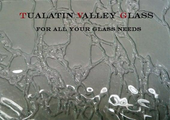 We use the best materials around.  Glass for windows & doors, mirrors, cabinets, shelves & table tops.