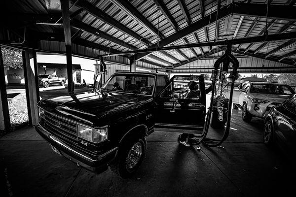 Classic car enthusiasts trust Casey's Car Wash to clean their pride and joy's (1991 Ford F150)