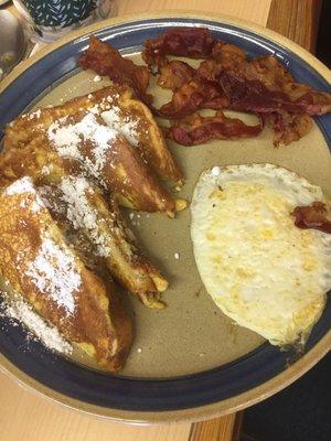 French toast plate.