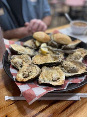 Chargrilled oysters