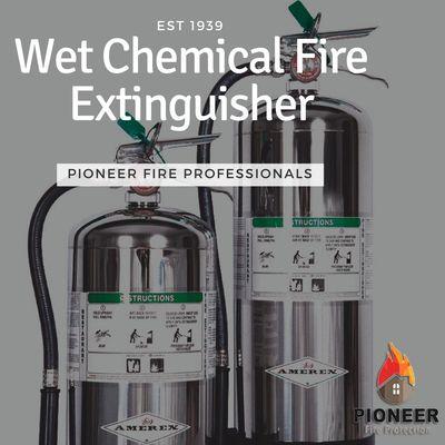 Wet Chemical Fire Extinguishers are ideal for oil and fatty food fires in restaurants and kitchens.