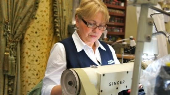 Lila, one of our expert seamstresses