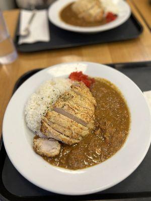 katsu kale with mild chicken