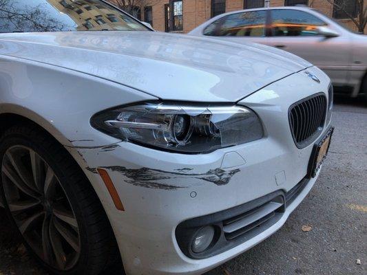 Bmw 5 series Repair Front Bumper, Black Out Rims,Side Marker, Door Handles