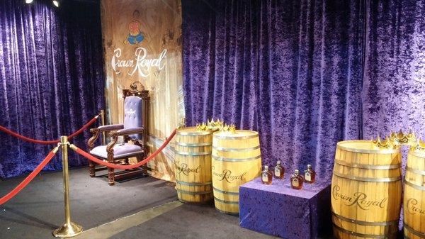 Custom booth display/photo op for Crown Royal