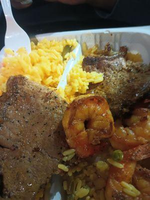 Steak and shrimp. YUUUUM!!!!!!