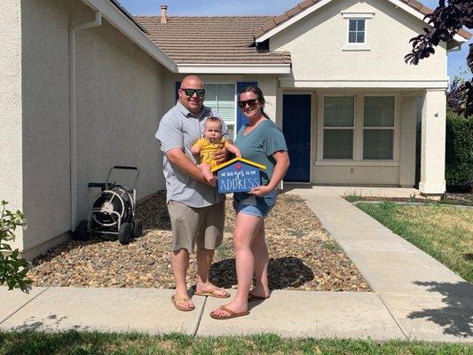 Justin and Taylor were THRILLED at their new purchase in Plumas Lake! Cole not so much...