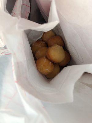 Donut holes (they are still warm!!)