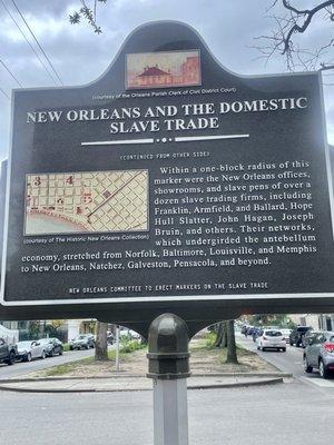 Slavetrade was abolished 1808 Within ONE block radius were offices, showrooms and slave pens of over a dozen slave trading firms