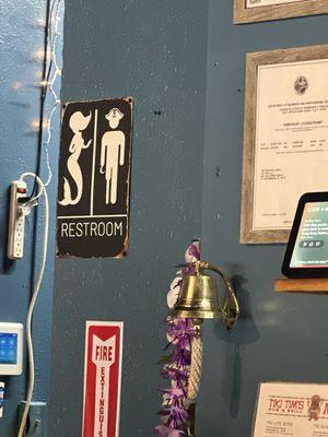 Cute bathroom sign