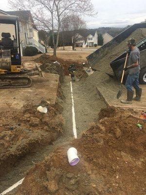 Sewer line replacement!