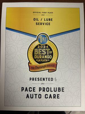 PACE wins Best Of Durango!!