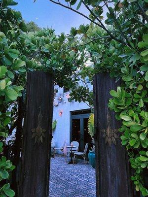 Entrance from outside patio