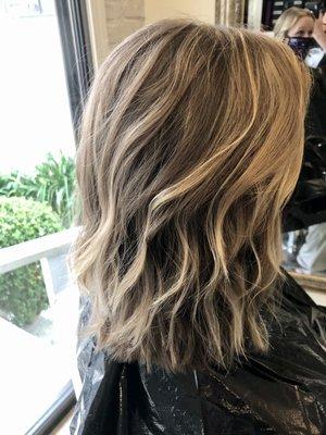 Hair by Ashley: mini highlight off the scalp and haircut