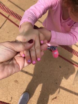 My daughter's beautiful manicure