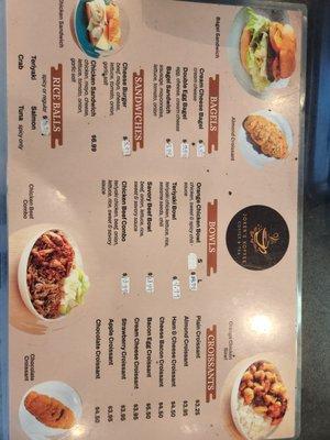 Food menu