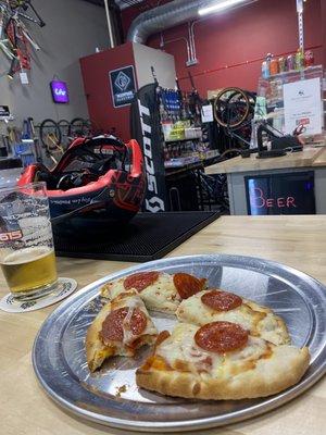 Pizza and beer